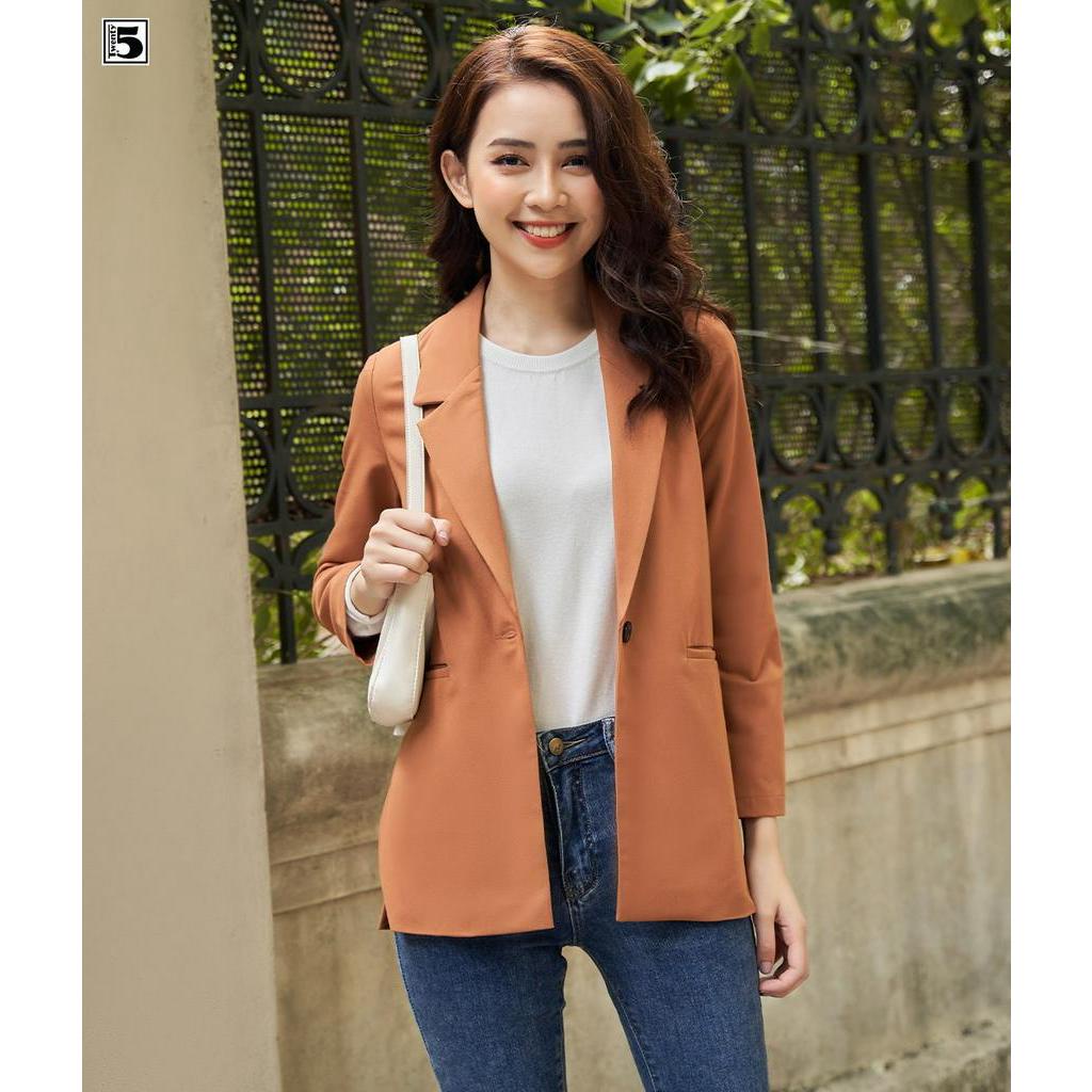 Áo blazer xẻ gấu túi bổ cơi tay dài Twentyfive NV16