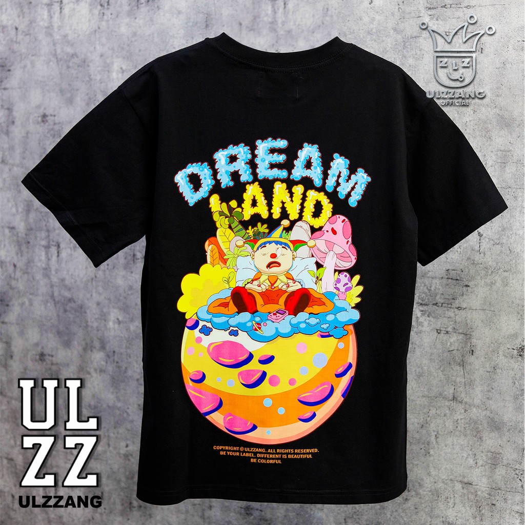 Áo thun local brand ULZZ ulzzang dáng unisex tay lỡ dream land U-26