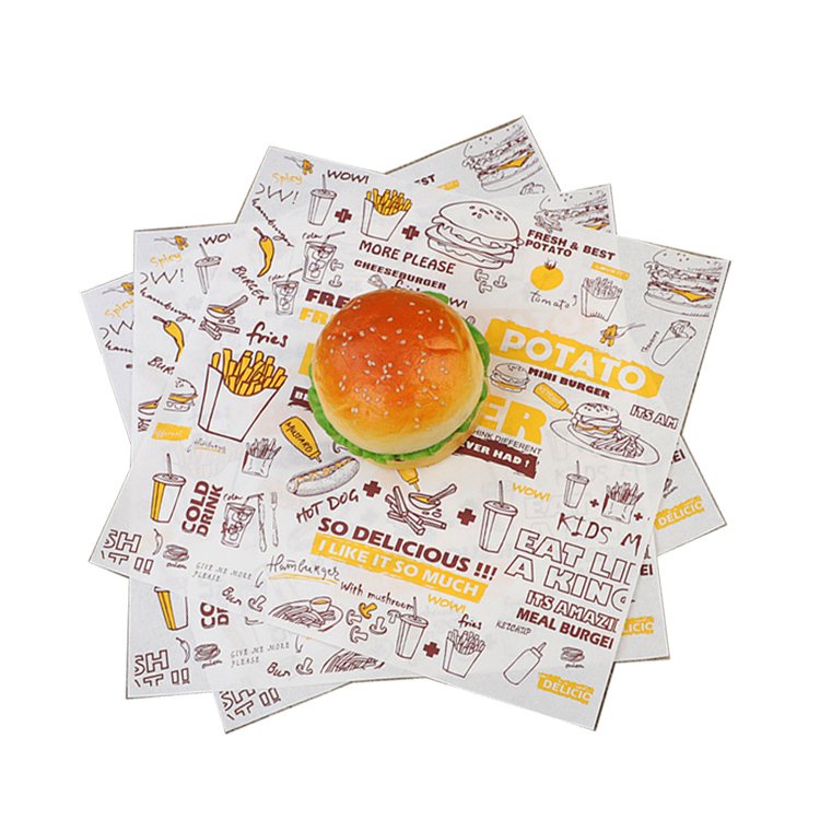 1000 cái giấy gói hamburger chống thấm dầu 29 x 28 cm