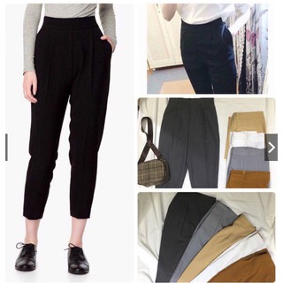 Quần baggy nữ lưng vải, dây kéo bên hông (hình thật, mẫu shop chụp)