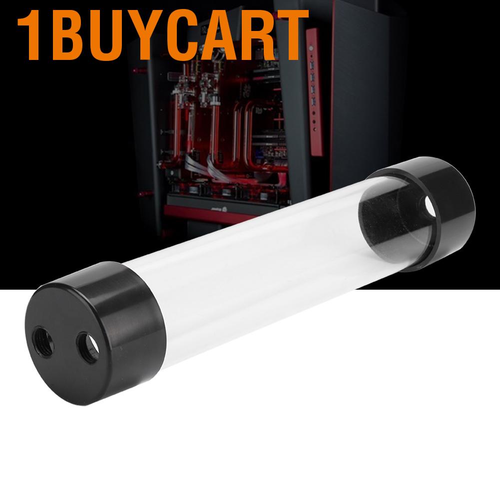 1buycart Transparent Cylindrical Computer Water Cooling Tank 240MM for Practicality