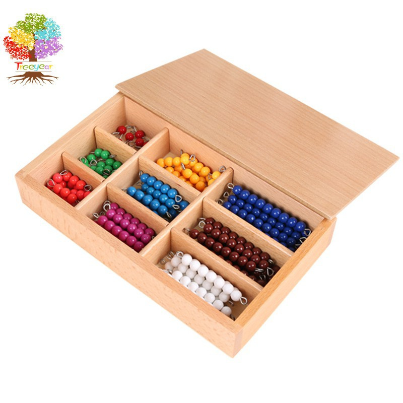 Montessori Checker Board Hạt trẻ em Đồ chơi Montessori Vật liệu Giáo dục Đồ chơi bằng gỗ đầy màu sắc Checker Board Hạt Đồ chơi Toán học Đào tạo mầm non