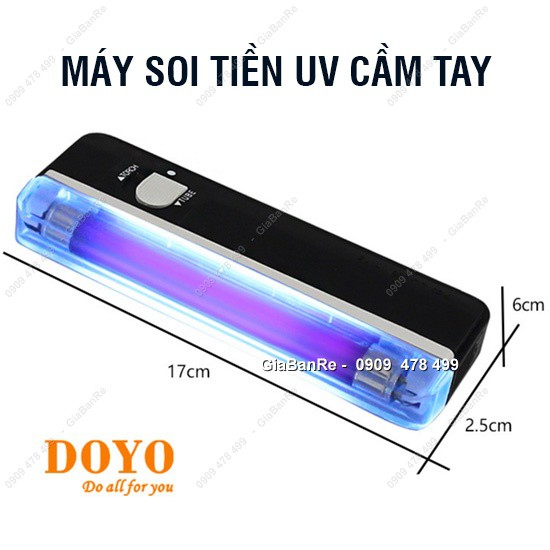 Máy Soi Tiền Uv Cầm Tay Tiện Lợi Kèm Đèn Pin - 6062