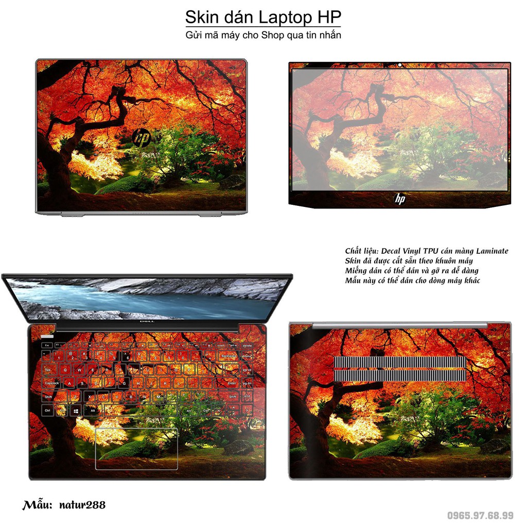 Skin dán Laptop HP in hình thiên nhiên nhiều mẫu 11 (inbox mã máy cho Shop)