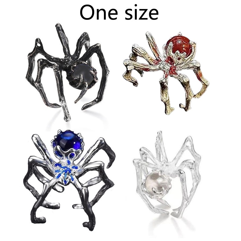 Nhẫn Cặp Hình Nhện Phong Cách Gothic Cổ Điển Cá Tính Thích Hợp Làm Quà Tặng