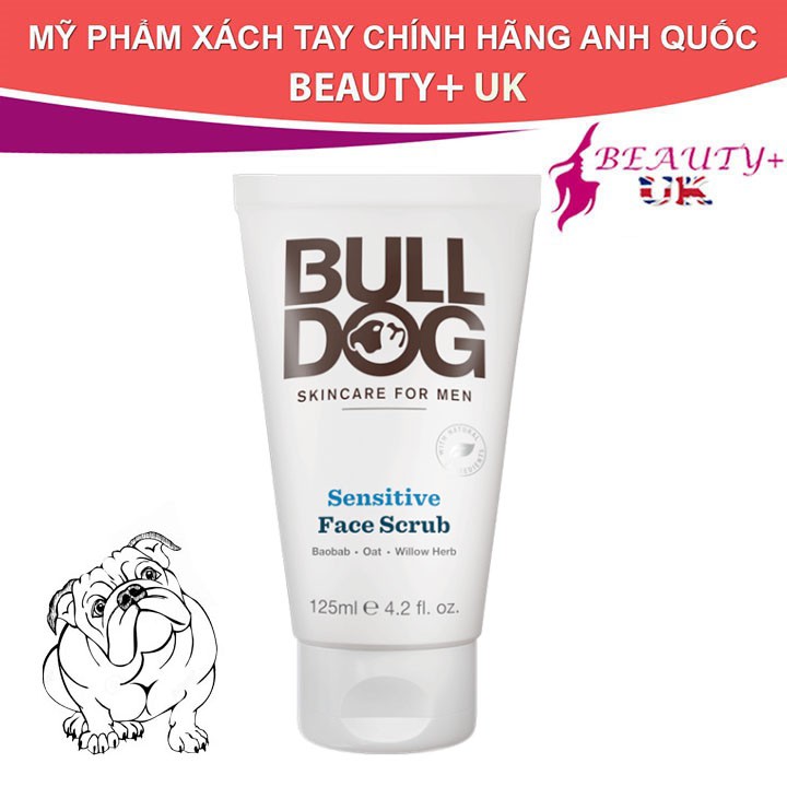 Tẩy da chết Bulldog Face Scrub Skincare dành cho nam giới 100ml