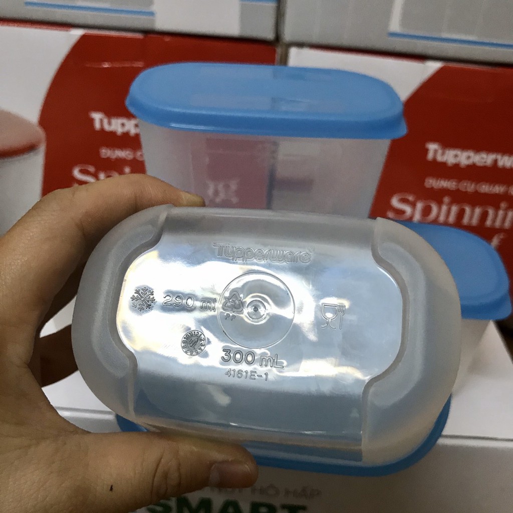 Tupperware &lt;3 Bộ hộp bảo quản thực phẩm Mini Freezermate 290ml Tupperware (4hộp)