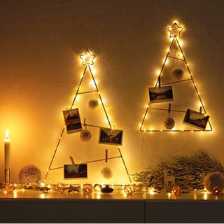 Dây đèn led trang trí đom đóm, fairy light trắng, vàng, nhiều màu chạy dùng pin AA decor nhà cửa, phòng ngủ, hộp q
