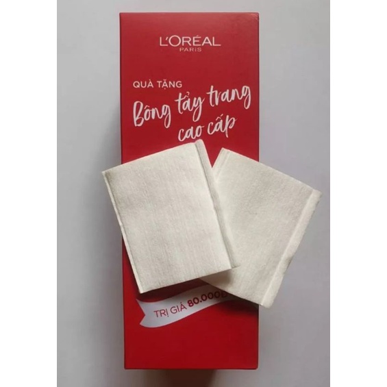 Bông tẩy trang L'Oreal Paris 80 miếng