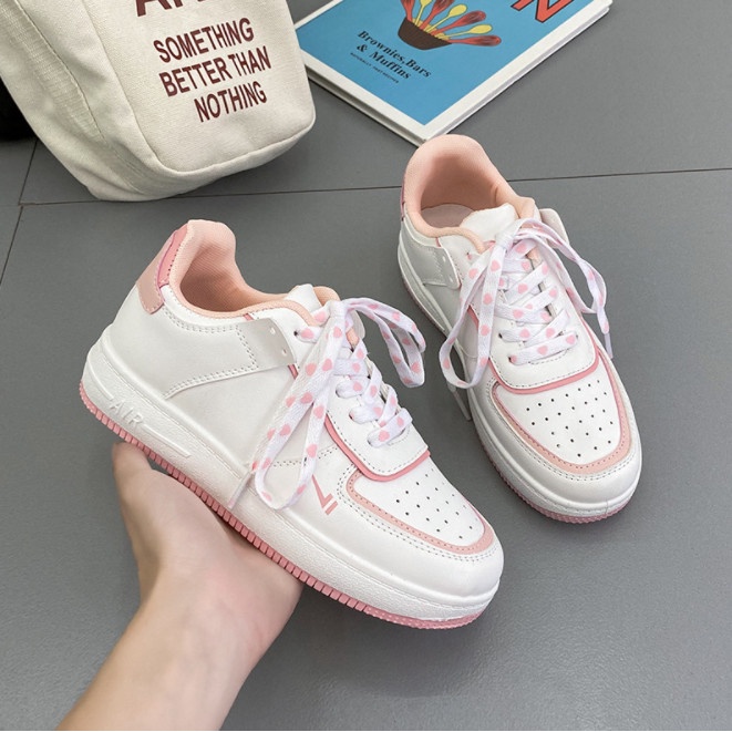 Giày thể thao nữ air force 1 custom màu xanh / hồng, Giày sneaker nữ AF1 hàng Trung chuẩn đẹp full box bill | BigBuy360 - bigbuy360.vn