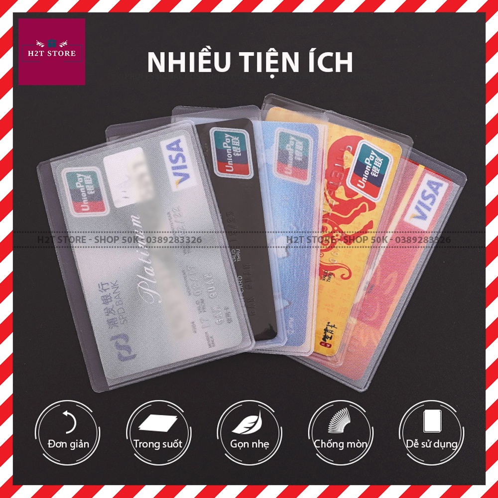 Túi đựng thẻ căn cước công dân trong suốt , bọc bằng lái xe thẻ ATM card visit giấy tờ cá nhân