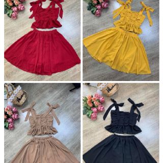 Set áo tiểu thư cột nơ siêu đẹp(hình thật sp)