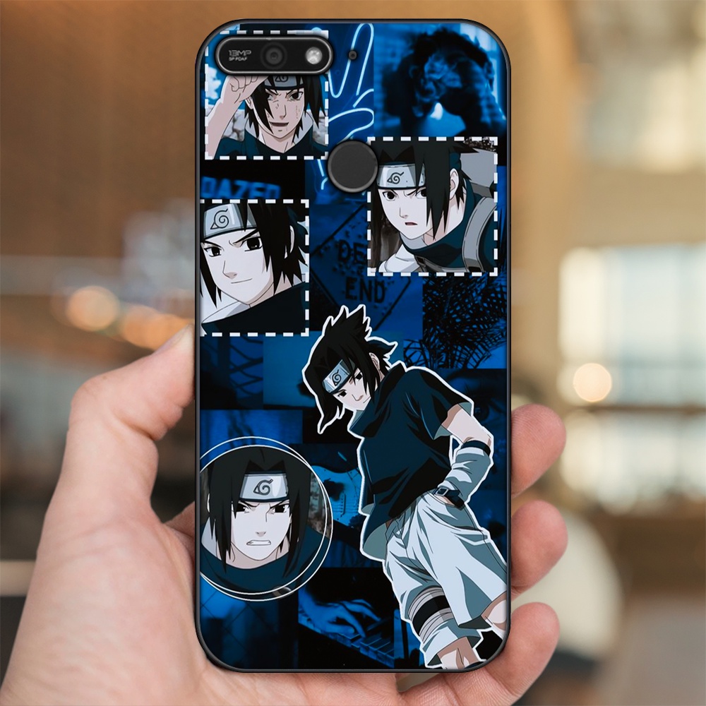 Ốp lưng Huawei Y6 Prime viền đen in hình Uchiha Sasuke Naruto - E3 ...