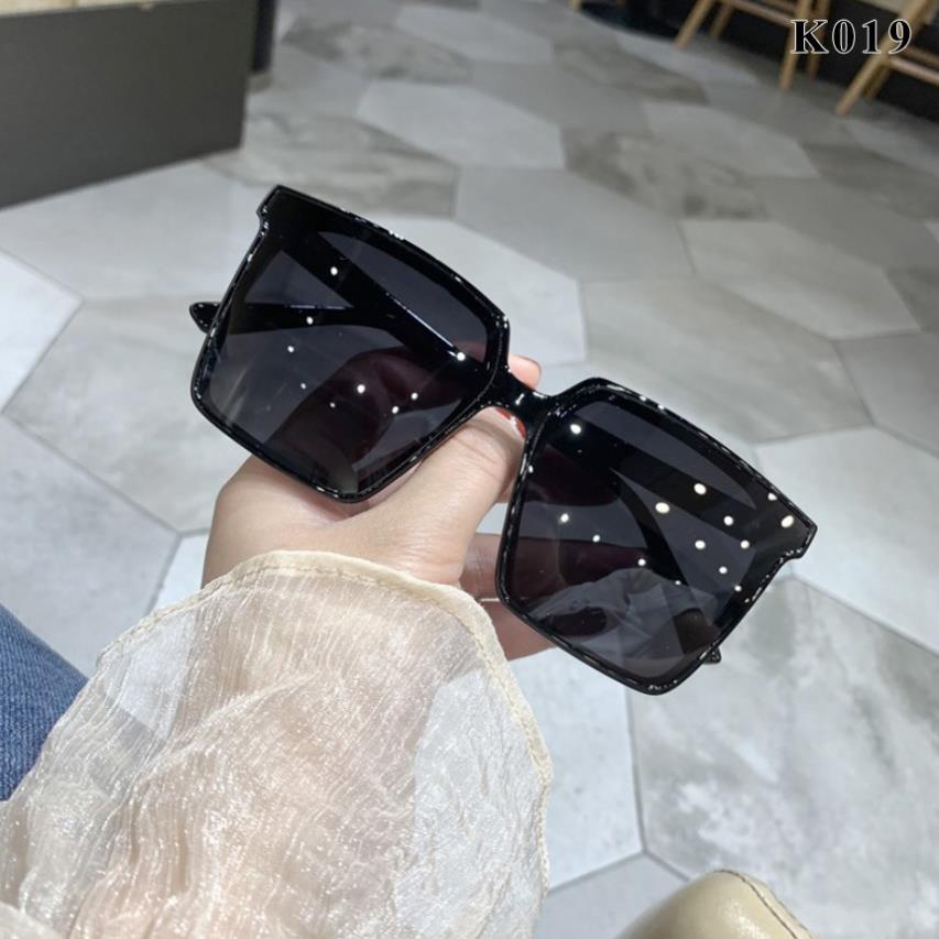Kính mát nữ đẹp , mắt kính râm gọng vuông nhiều màu chống tia UV400 K019 shop377