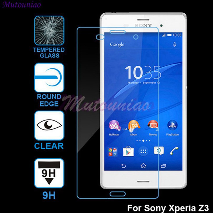 Set 2 Miếng Dán Kính Cường Lực Bảo Vệ Màn Hình Chống Để Lại Vân Tay Dành Cho Sony Xperia Z3 # 83