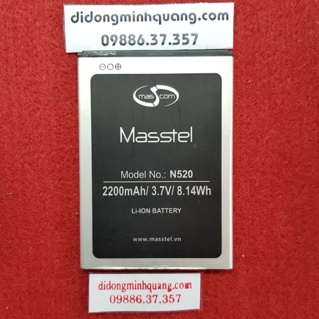 Pin Masstel N520 - cũ - thu máy mất nguồn - bán pin cho ai cần 😍