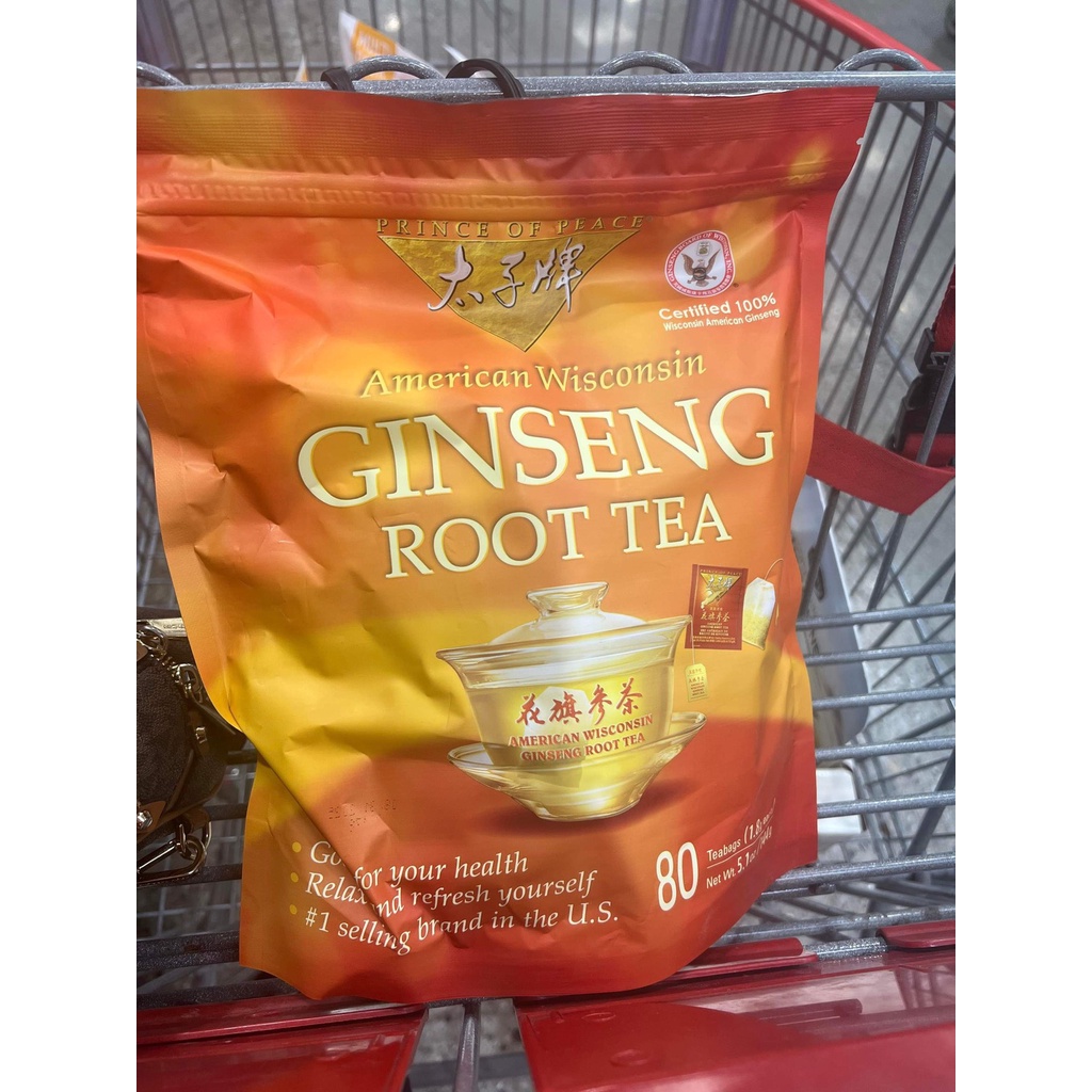 Trà sâm American Wisconsin Ginseng Root Tea Date T8/2025 - EDS Hàng Mỹ