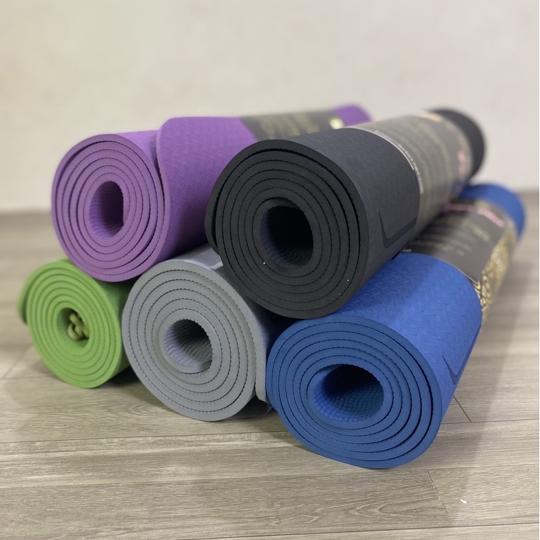 Thảm Tập Yoga Gym Định Tuyến Hebyoga 6mm 1 Lớp Cao Cấp