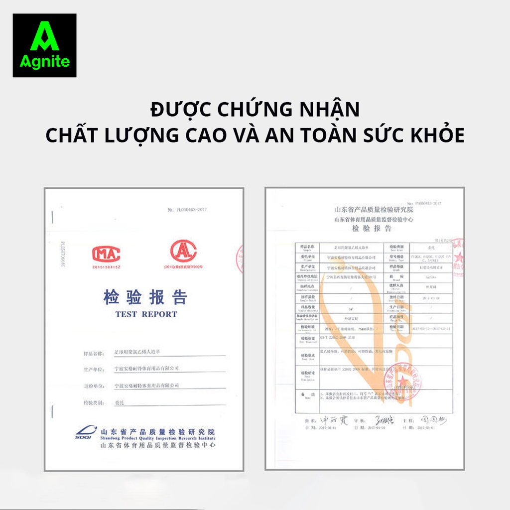 Quả bóng đá AGNITE số 4 tiêu chuẩn - chất liệu PVC cao cấp - đàn hồi tốt chống mòn - cho trẻ em - màu sắc cơ bản - F1205