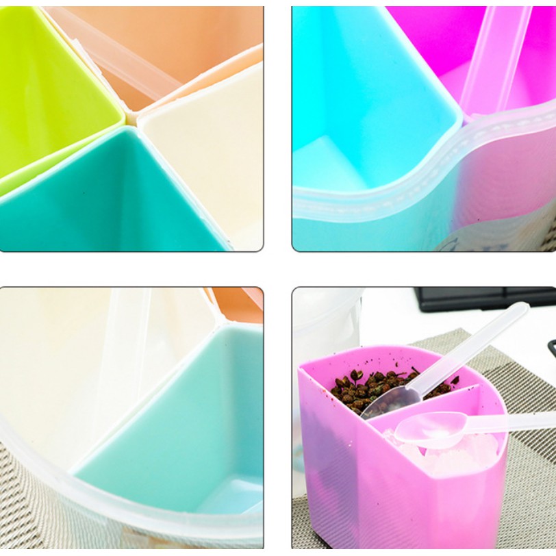 Hộp đựng gia vị nhiều ngăn (có thể tách rời)