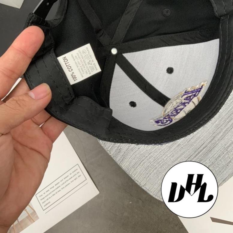 Mũ Snapback Hiphop Thêu LAKERS Bóng Rổ Thời Trang Thể Thao Nam Nữ