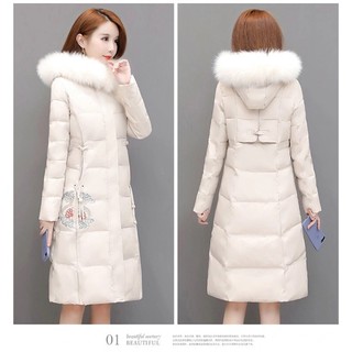 Áo phao mủ lông dáng dài hàng quảng châu cap cấp💕