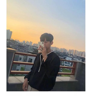 ÁO SƠ MI CỔ TRÒN CÓ VIỀN