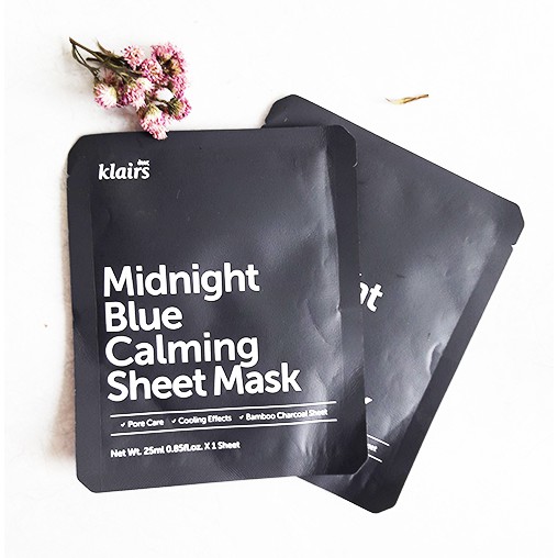 Mặt Nạ Làm Dịu Da Dear, Klairs Midnight Blue Calming Sheet Mask 25ml