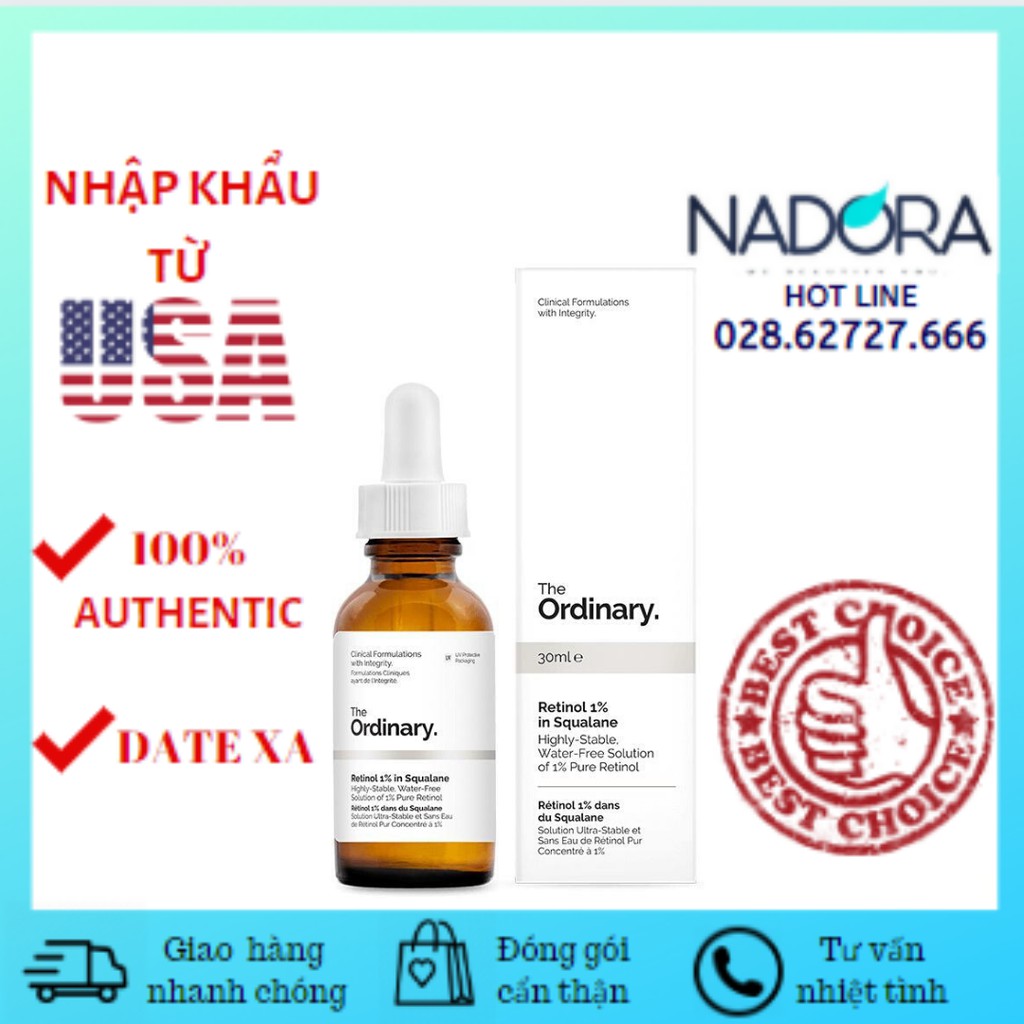 The Ordinary - Retinol 1% in Squalane tinh chất chống lão hóa da