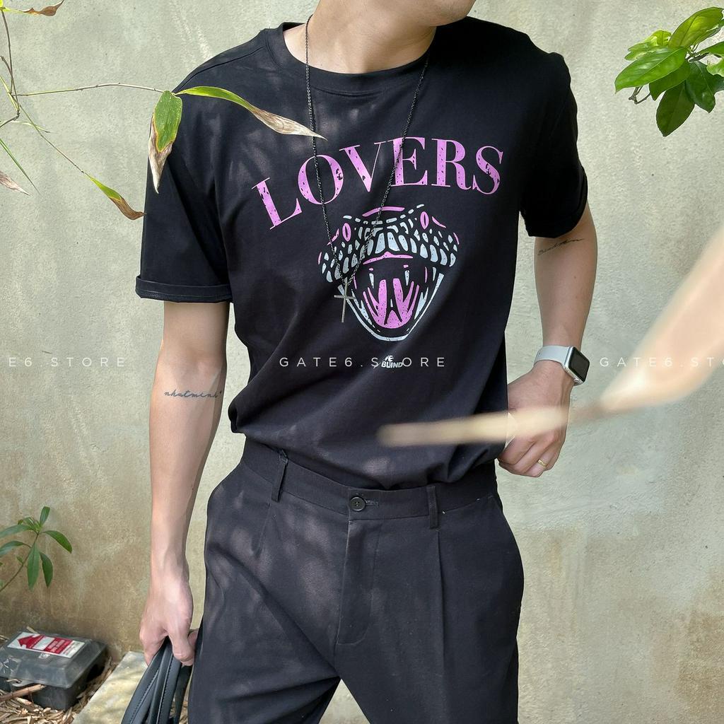 Áo thun Nam cổ tròn GATE6, phông ngắn tay Unisex premium 100% cotton co giãn regular fit Lovers - #G0010