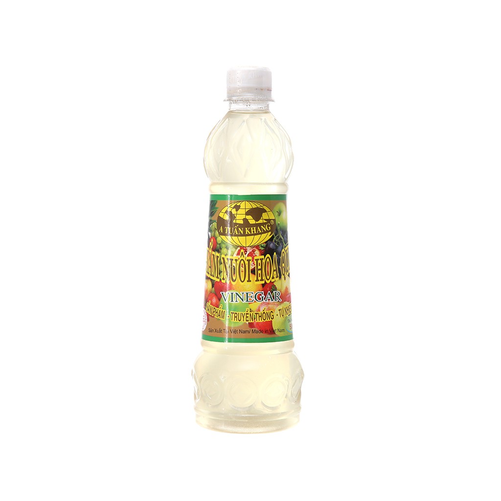 Giấm nuôi hoa quả A Tuấn Khang chai 500ml