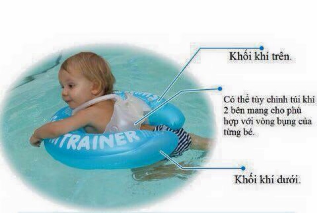 Phao tập bơi có đỡ nách chống lật