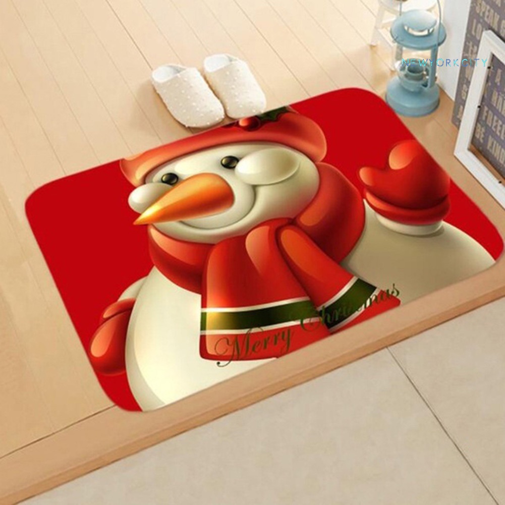 Thảm lót cửa chùi chân Chống Trượt Họa Tiết Giáng Sinh