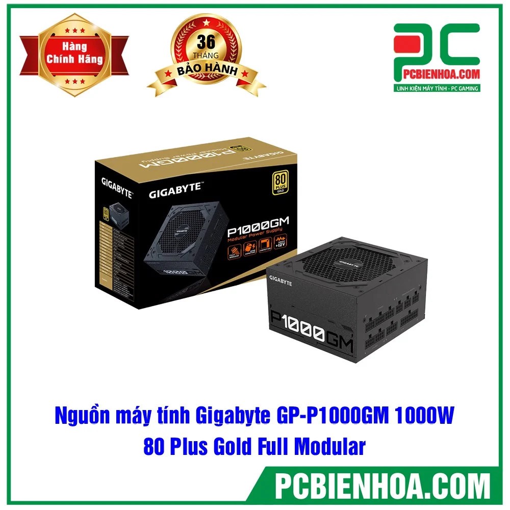 NGUỒN MÁY TÍNH GIGABYTE GP-P1000GM 1000W 80 PLUS GOLD FULL MODULAR