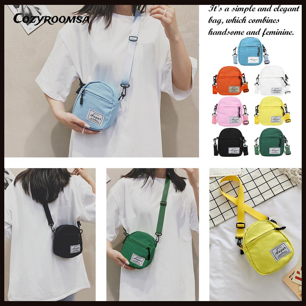 Túi Đeo Chéo Mini Vải Bố Thời Trang Cho Nữ