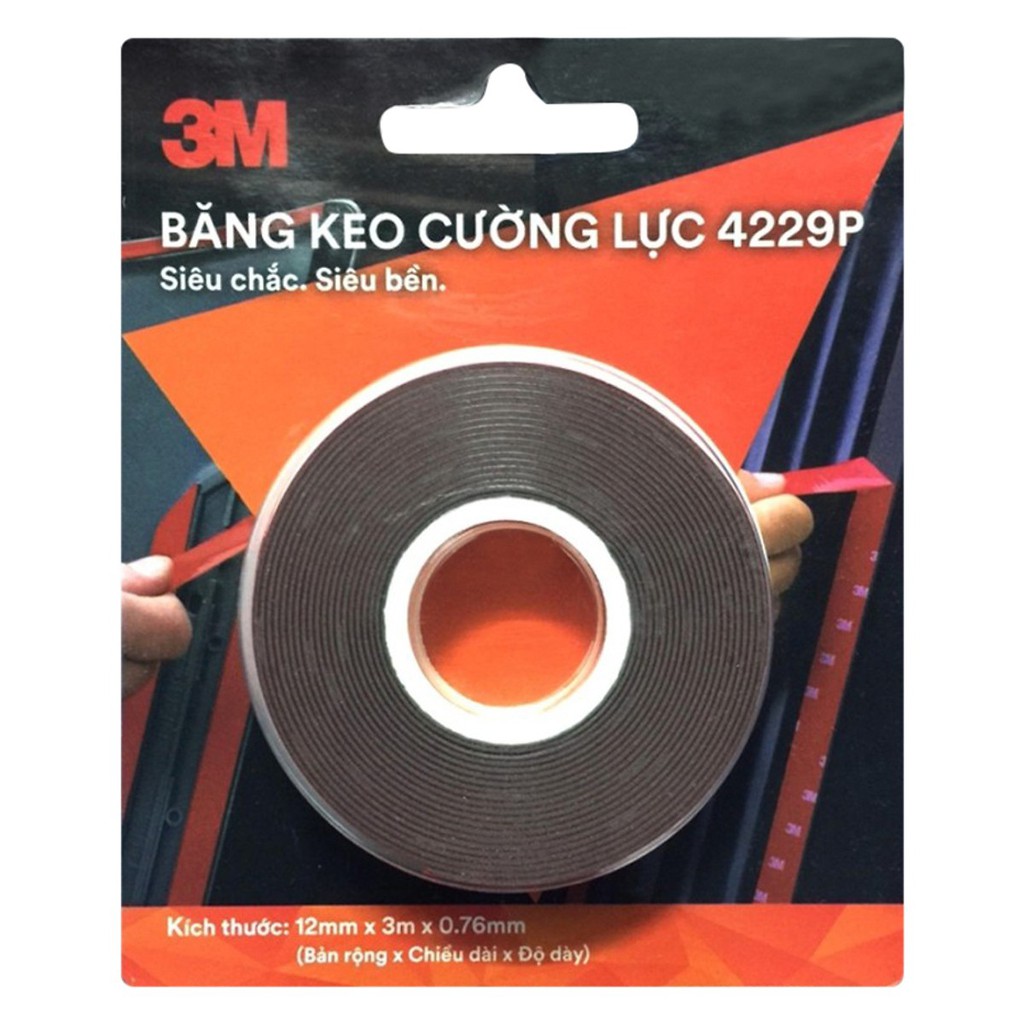 Băng keo cường lực siêu dính bám chắc chuyên dán đồ chơi xe hơi 3M 4229P