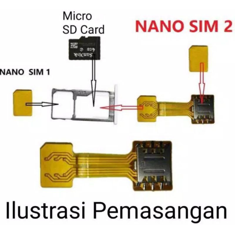 Bộ Chuyển Đổi Sim Plus Noosy / Nano Sang Sim Nano / Micro Sim Chuyên Dụng