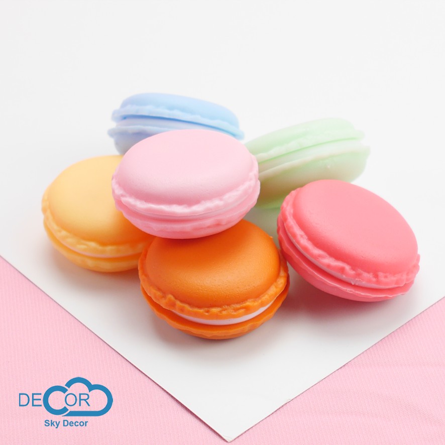 Mô hình bánh macaron trang trí, làm hộp đựng trang sức, nữ trang, đồ chơi - Sky Decor