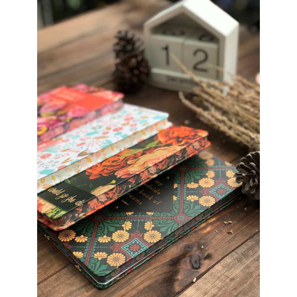 Sổ tay bìa cứng A5 phong cách vintage Kariiou
