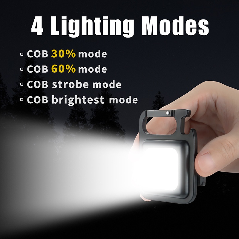 Đèn Pin LED 30 Bóng Có Thể Sạc Lại Bằng Cổng USB Tiện Dụng