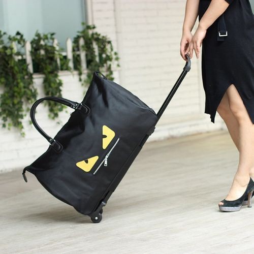 (HÀNG SALE) Túi kéo du lịch 3CE có bánh xe và tay kéo tiện lợi - Túi Xách Du Lịch Nữ phong cách Hàn Quốc CAO CẤP