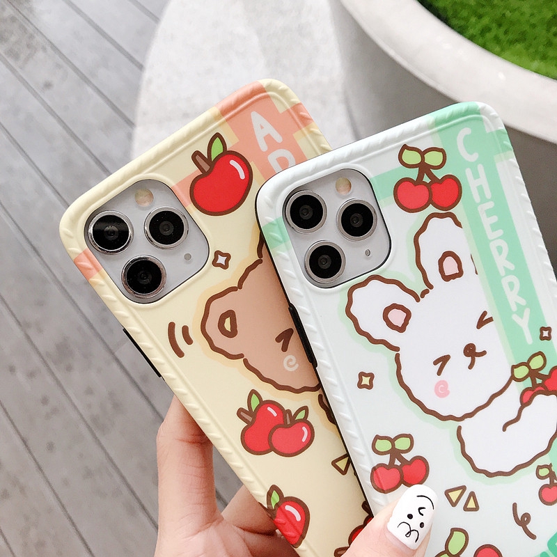 Ốp iphone - Ốp lưng imd new Thỏ và gấu sweet 6/6s/6plus/6splus/7/8/7plus/8plus/x/xs/xsmax/11/11promax - Awifi Case R3-5 | BigBuy360 - bigbuy360.vn
