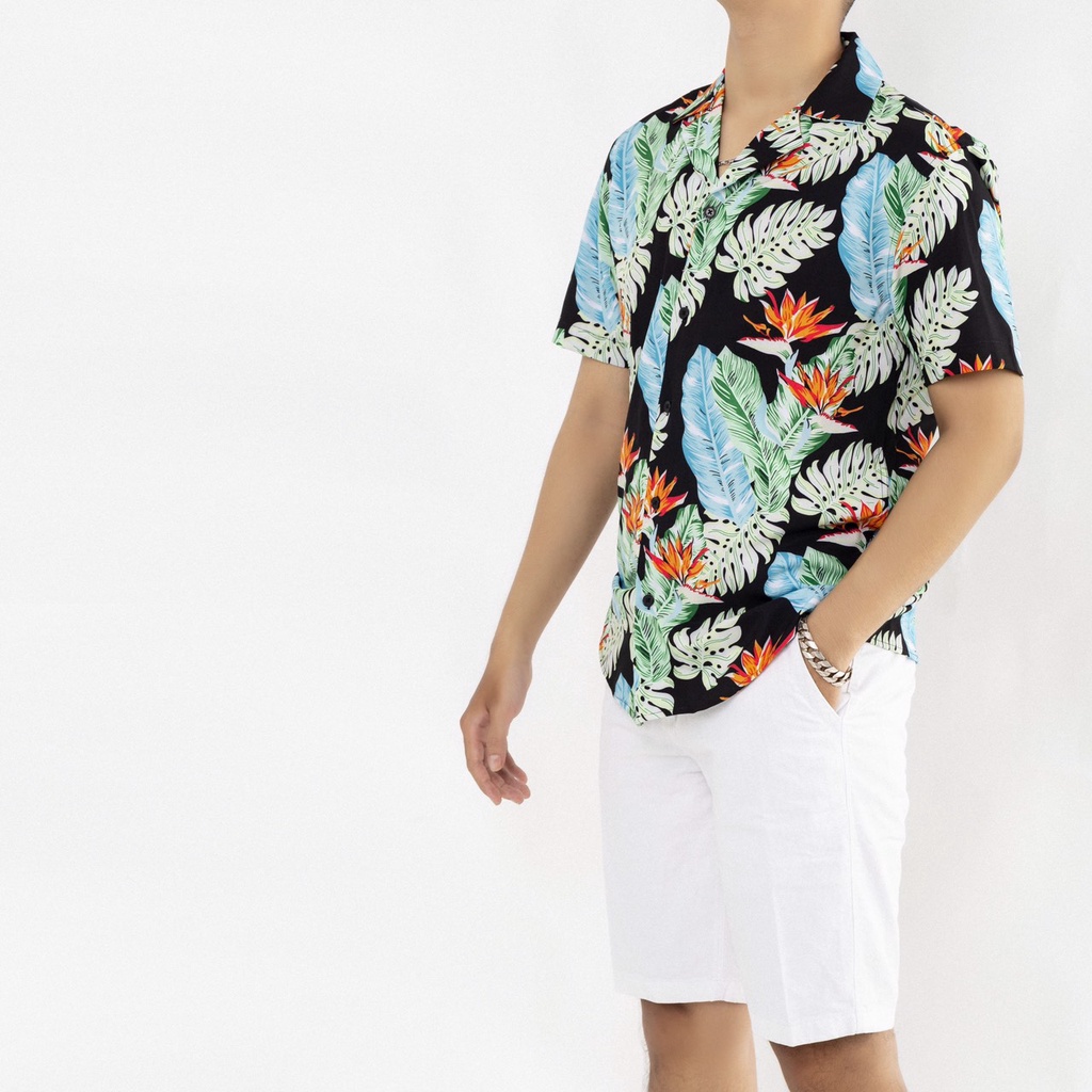 [FREESHIP]Áo sơ mi cổ vest họa tiết [ZARA] [BAO ĐỔI TRẢ] ngắn tay, hàng đẹp miễn chê | BigBuy360 - bigbuy360.vn