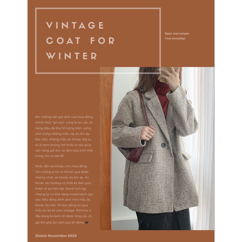 Áo khoác dạ tiêu mùa đông- Winter Coat | BigBuy360 - bigbuy360.vn