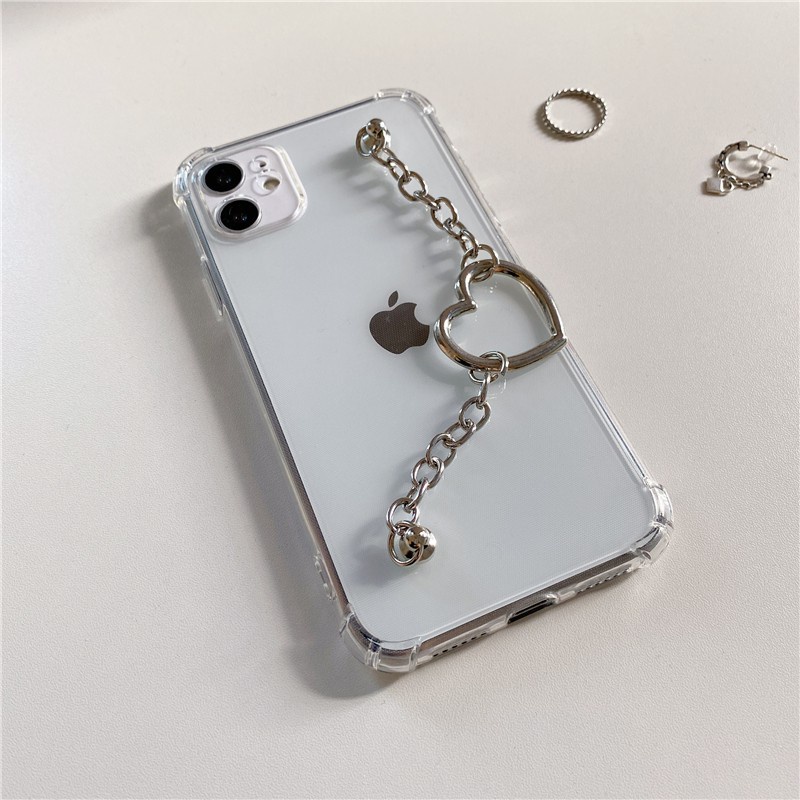 vivo 1808 1811 1820 1812 1807 1817 1801 1819 1806 1818 1816 1802 1814 1804 1805 1851 1815 Fashion creative love bracelet transparent mobile phone soft shell TPU silicone bracelet mobile phone protective cover simple anti falling mobile phone shell