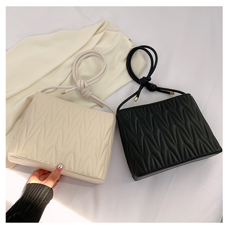 Túi xách nữ, túi đeo chéo, đeo vai, vuông nhỏ da trần, có khóa kéo Little_Lisa_Store 205