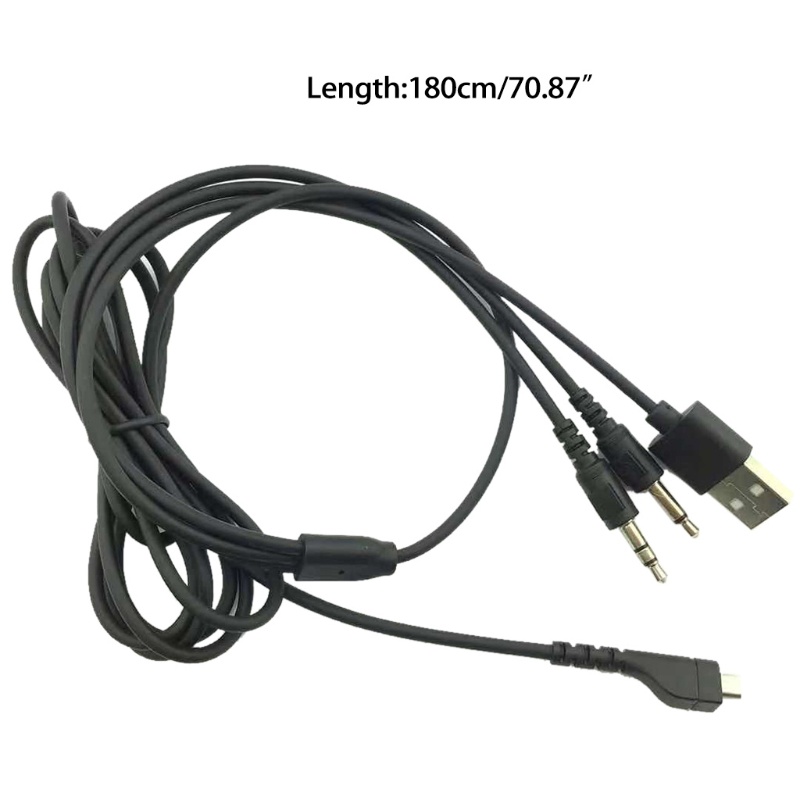Dây Cáp Sạc Tai Nghe 4 Trong 1 Dài 1.8m / 6ft Giắc Cắm 3.5mm Cho Steelseries-Arctis 7 5 3 Pro