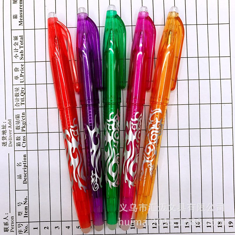 1 chiếc bút gel kiểm soát nhiệt độ có thể xóa được 0.5 màu sắc sáng tạo bán chạy