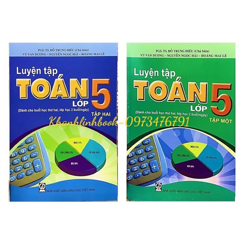 Sách Combo Luyện tập toán lớp 5