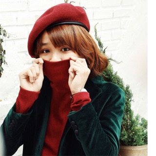 Mũ nồi DẠ đỏ nhập khẩu HÌNH THẬT